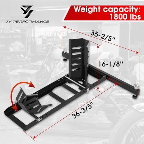 Motorcycle Wheel Chock for Trailer, Adjustable for 15"-22" Wheels - Image 5