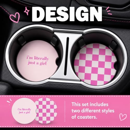 2PCS Car Cup Coasters, 2-in-1 Style Cup Holder Coasters - Image 3