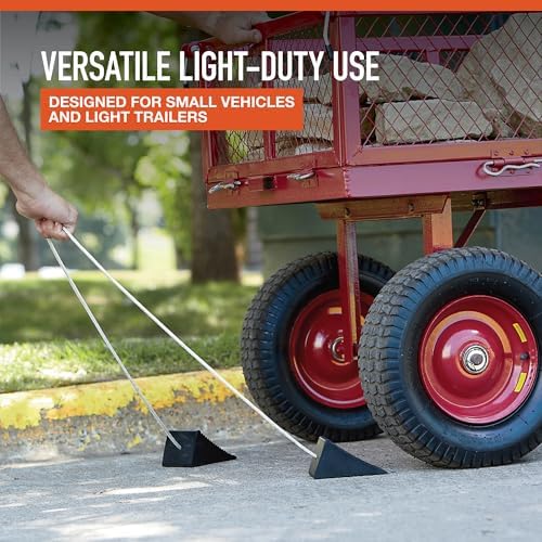 Ironton 2-Pk. of Compact Wheel Chocks, Solid Rubber - Image 5
