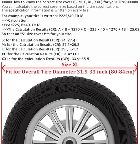 Spare Tire Cover for Jeep Gladiator, Ford Bronco, Hummer H3 - Image 2