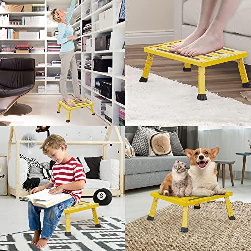 Marudina Large Platform RV Steps, 3-Level Adjustable Height Aluminum Folding - Image 6