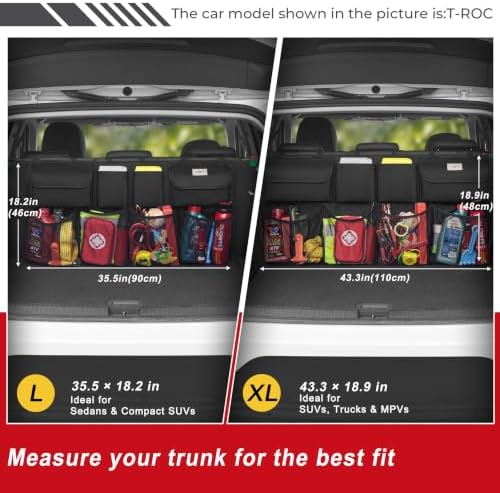 SURDOCA Car Trunk Organizer, LARGE CAPACITY Car Storage Bag - Image 5