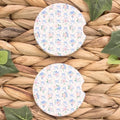 Car Coasters Set of 2, 2.6x2.6 Inch – Absorbent Cup Holder Coasters by PreLiving