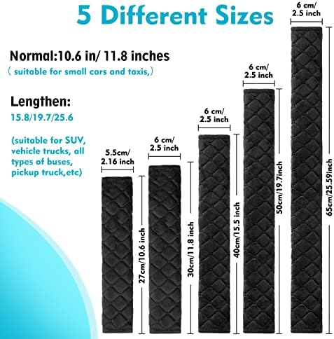 Tatuo 4 Pack Seat Belt Cover Extra Long Soft Pad - Image 2