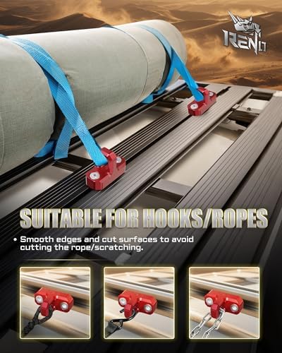 RENO Tie Down Anchor, Aluminum T-Track Rail Cleats Compatible - Image 2