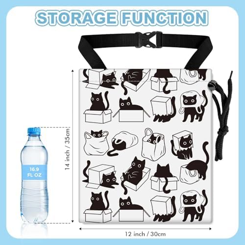 Playful Black Cat Car Trash Bag - Image 2