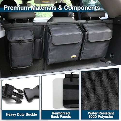 Trunk Organizer with Cooler for Small & Compact SUV - Image 3