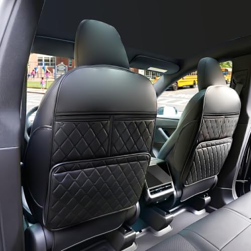 2 Pack Seat Back Protector Kick Mats, Premium Interior Look by Unknown