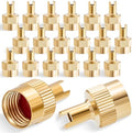 20PCS Tire Valve Stem Caps, Nickel Brass Slotted Slot Valve Stem Caps by MEAJOO