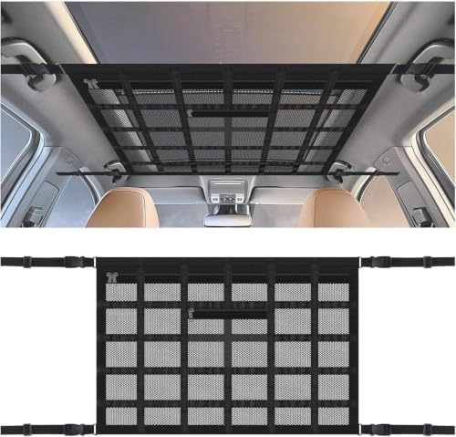 Upgrade Car Ceiling Cargo Net Pocket by SSNNUU