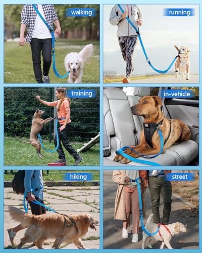 Hands Free Dog Leash with Seatbelt Set, Waist & Crossbody Dog Leash - Image 3