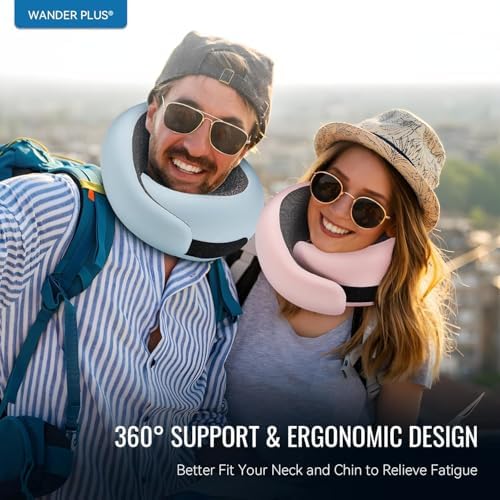 WANDER+® Travel Neck Pillow, Pure Memory Foam Neck Pillow - Image 6