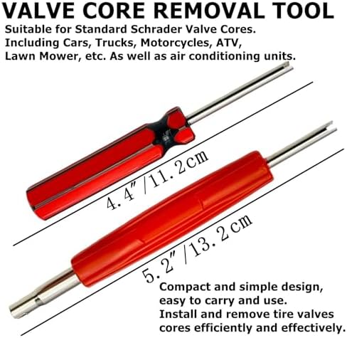 104Pcs Valve Core Removal Tool Set, Premium TPMS Safe, Nickel Plated Schrader - Image 3