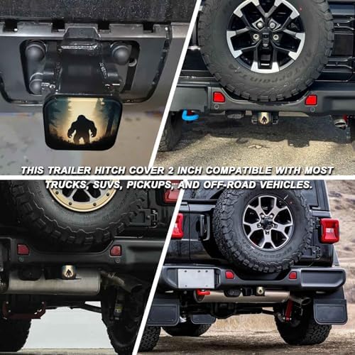 Trailer Hitch Cover 2 Inch Square Receiver Hitch Cover Rubber Tube Plug - Image 5
