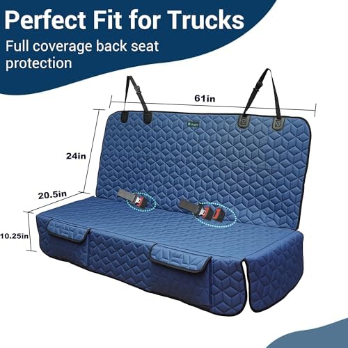 Meginc Dog Car Seat Covers for Back Seat, Heavy Duty Pet Bench Seat Covers for - Image 3