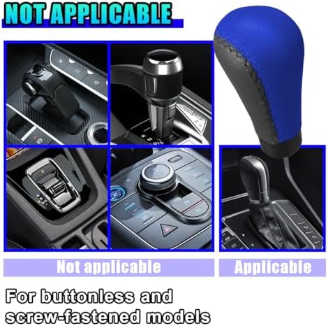 ZIMISI 5 Speed Shifter Knobs, Leather Car Gear Shift Knob - Image 4