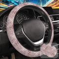 Rose Gold Leopard Print Steering Wheel Cover by Unknown