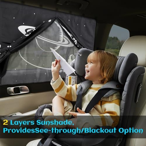 Magnetic Car Window Shades, 2 Packs Car Sun Shades - Image 3