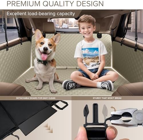 Back Seat Extender for Dogs, Heavy Duty Dog Car Seat Cover for Back Seat - Image 4