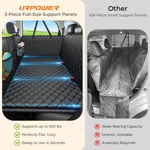 URPOWER Dog Back Seat Extender for Full-Size Crew Cab Trucks, Hard Bottom - Image 4