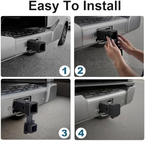 2" Trailer Hitch Cover Heavy Duty Rustproof Flat - Image 4
