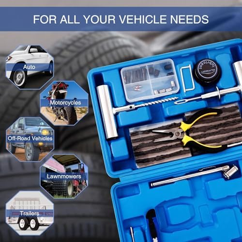 AUTOWN Flat Tire Repair Kit 68pcs 2-Pack, Tire Plug Kit to Fix Punctures - Image 6