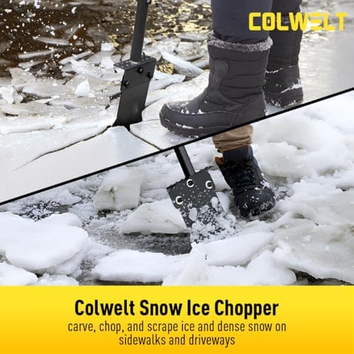 Colwelt Ice Scraper for Driveway 58’’, Heavy Duty Snow Shovel, Ice Chopper - Image 4
