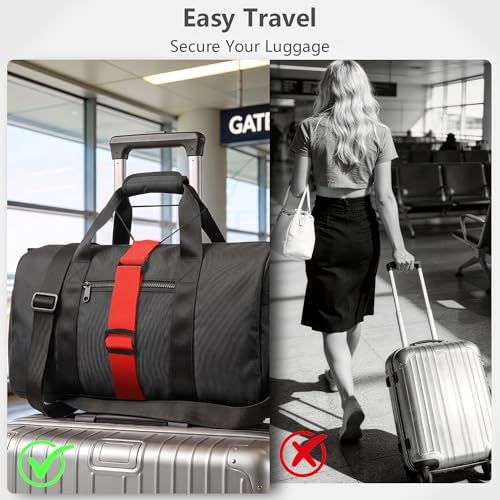 Mayski 4 Pack Adjustable Elastic Luggage Connector Straps - Image 6
