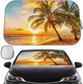 Car Windshield Sun Shade, Foldable Reflective UV Front Sunshade by LEVOTIYER