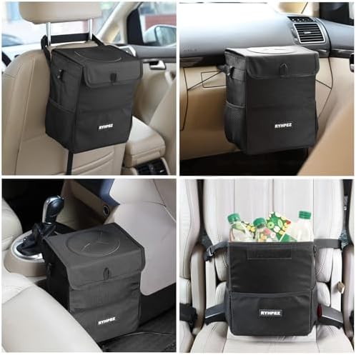Ryhpez Car Trash Can with Lid - Image 6