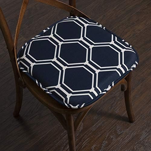 Sweet Home Collection Chair Cushion Memory Foam Pads Honeycomb Pattern Slip Non - Image 2