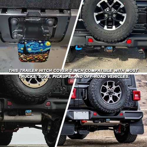 2" Trailer Hitch Cover Rubber Receiver Tube Cap Trailer Hitch Covers - Image 5