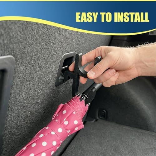 2PCS Car Umbrella Hooks, Universal No Drilling Stable Vehicle Interior Umbrella - Image 5