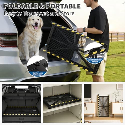 71" × 17", Steel Dog Car Ramp, 300 Lbs Capacity, Anti-Slip Surface - Image 7