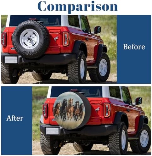 Horse Spare Tire Cover Waterproof Dust-Proof Spare Wheel Covers - Image 5