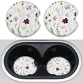Wildflowers Universal Auto Anti Slip Insert Coasters, 2 Pack Rubber Car Coasters by Unknown
