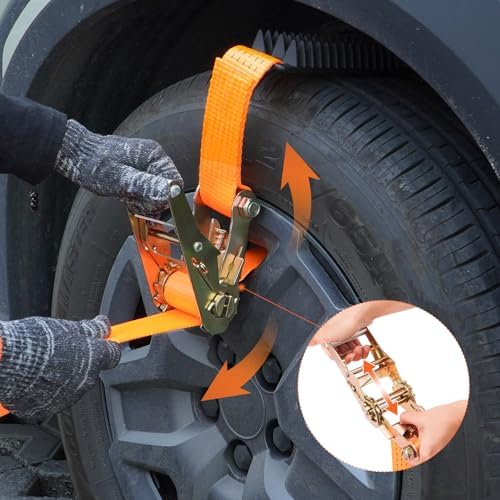 2 Pack Tire Metal Gripper Traction Straps - Image 2