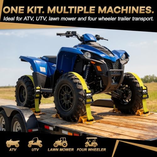 UTV Wheel Chock Tie Down Kit, 4500lb Break Strength - Image 7