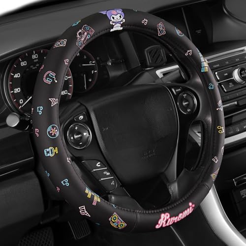 Sanrio Hello Kitty and Friends Kuromi Black Car Steering Wheel Cover, Universal - Image 4