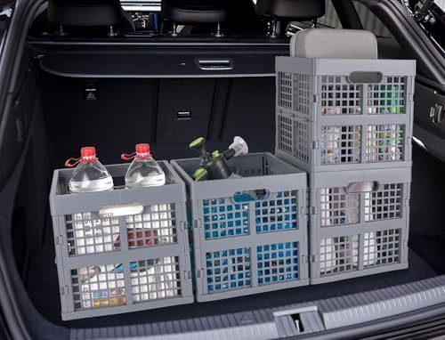 Eslite 3-Pack Collapsible Plastic Storage Crates, Foldable Crates - Image 6