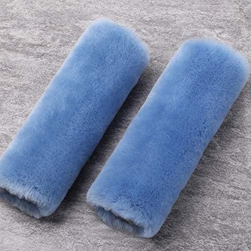 OGLAND 2 Pack Sheepskin Car Seat Belt Cover Pads | Wool Seatbelt Cushions - Image 6