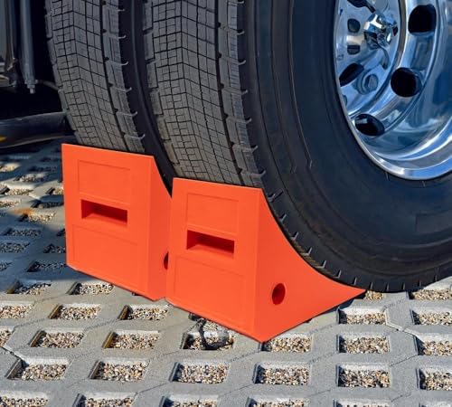 Mytee Products 2 Pack Polyurethane Small Wheel Chock W/Mounting Holes - Image 6