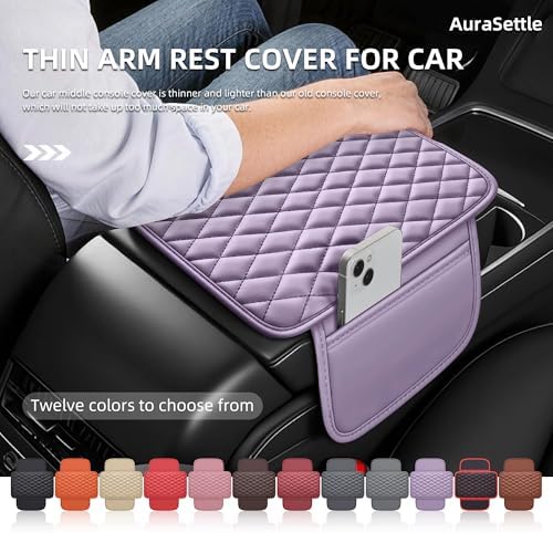 Leather Waterproof Car Armrest Console Pad - Image 4