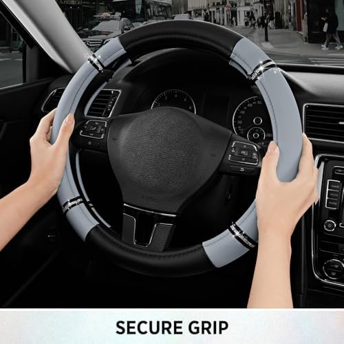 Road Comfort Leather Steering Wheel Cover – Premium Anti-Slip Car Steering - Image 5