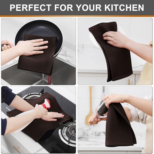 Kitinjoy Cotton Waffle 12-Pack Kitchen Towels - Image 4