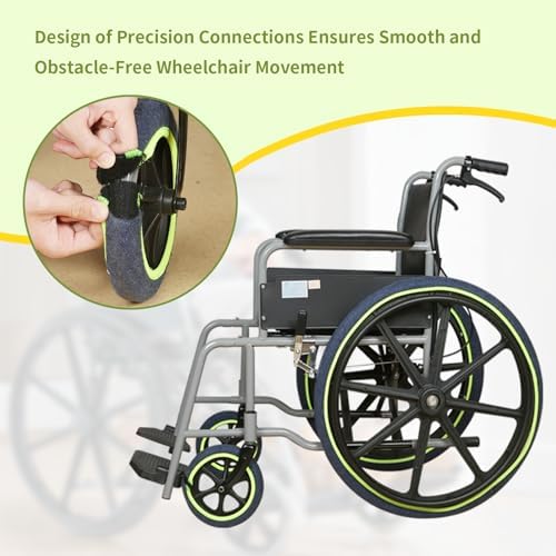 Wheelchair Tire Covers for Wheel to Protect Floors Carpets, Wheelchair - Image 4