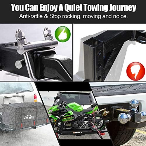 CZC AUTO Hitch Clamp Stainless Steel Anti-Rattle Stabilizer 2 Inch - Image 4