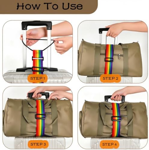 2Pack Adjustable Luggage Straps - Image 6