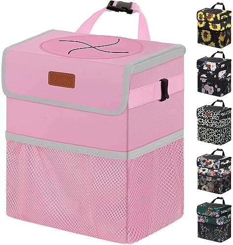 Vankor Car Trash Can with Lid Leak Proof Car Accessories by Vankor