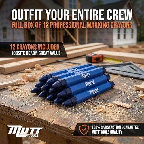 Mutt Tools Blue Lumber Crayons 12 Pack - Image 5
